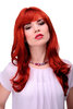 3001-135 Lady Quality Wig very long beautiful curling ends fringe bangs medium brown approx 21"