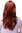 3001-130 Lady Quality Wig very long beautiful curling ends fringe bangs copper red approx 21"