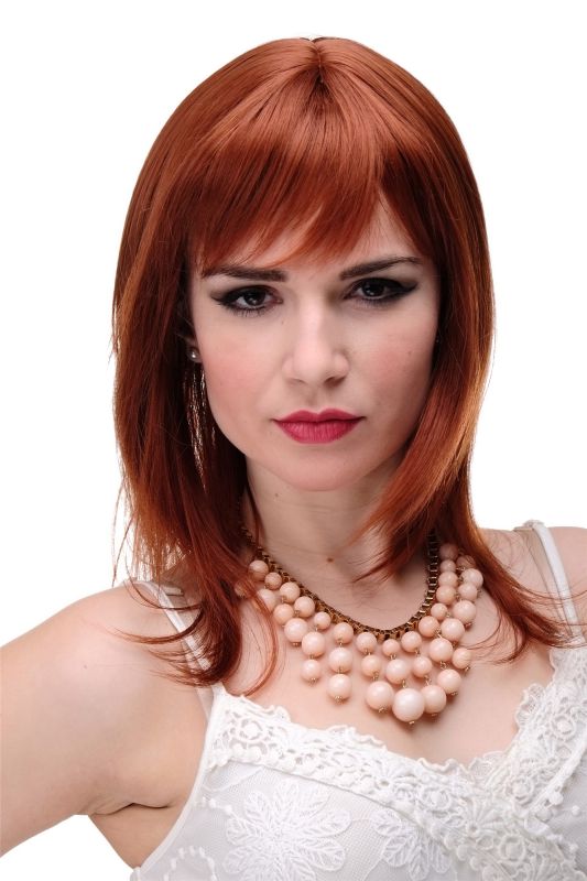 Lady Quality Wig Medium Length Naugthy Long Bangs Can Part To