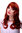 3001-350 Lady Quality Wig very long beautiful curling ends fringe bangs dark copper red approx 21"