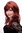Lady Quality Wig long straight slight wave fringe bangs (can part to side or in middle) dark red