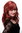 Lady Quality Wig long straight slight wave fringe bangs (can part to side or in middle) dark red