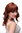 Lady Quality Wig wavy sexy slightly stringy wet look fringe bangs (can part to side or middle) red