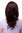 Lady Quality Wig long straight slight wave fringe bangs (can part to side or in middle) mahogany