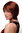 6082-130 Lady Quality Wig Cosplay short long bob page side parting (of very long fringe) copper red