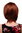 6082-130 Lady Quality Wig Cosplay short long bob page side parting (of very long fringe) copper red