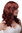 Lady Quality Wig wavy slightly stringy wet look fringe bangs (can part to side or mix) copper red