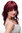 Lady Quality Wig wavy slightly stringy wet look fringe bangs (can part to side or middle) aubergine