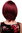 Lady Quality Wig Cosplay short long bob page side parting (of very long fringe) aubergine red