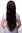 Lady Quality Wig extremely long voluminously layered finge bangs (can part to side) dark mahogany
