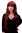Lady Quality Wig extremely long voluminously layered finge bangs (can part to side) dark copper red