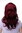 Lady Quality Wig long wavy and curly ends long fringe (for side parting) pomegranate red aubergine