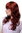 Lady Quality Wig long wavy and curly ends long fringe (for side parting) dark copper red 22"