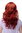 Lady Quality Wig long wavy and curly ends long fringe (for side parting) bright fiery red mix 22"
