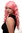 Lady Quality Wig Cosplay beautiful pink curls volume long fringe parted very long 25"