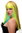 Lady Quality Wig Cosplay wild colours blue green yellow disco glam fringe bangs straight long 21"