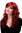 Lockige sexy Frauen Perücke Rot Dunkel-Kupferrot M-103-135