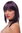 Lady Quality Wig Bob Longbob shoulder length fringe bangs straight sexy purple blue mix 17"