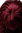 Lady Quality Wig very long curly curled slightly stringy wetlook fringe aubergine pomegranate red