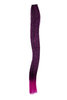 One Clip Clip-In extension strand highlight straight micro clip black bright neon purple mix