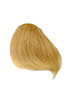 Hair Piece Clip-in Bangs Fringe curved side parting styleable light ash blond streaked platinum