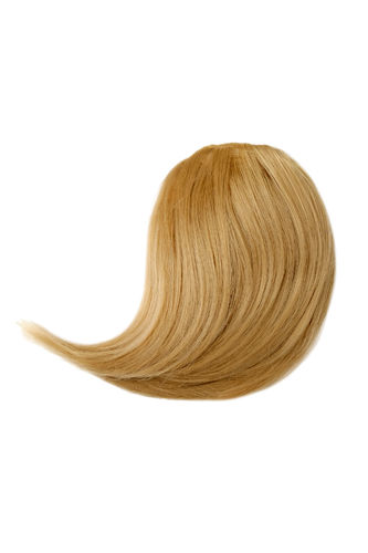 Hair Piece Clip-in Bangs Fringe curving side parted heat resistant fiber styleable light ash blond