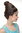 Lady Quality Wig turban style towering beehive 50s 60s brown blond strands streaked hairbun fringe