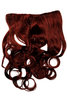 Hairpiece Halfwig (half wig) 5 Clip-In Extension heat resistant long curled curls red brown auburn
