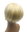 Q022-GGO-613 Clip-In Hairpiece Toupée Top Hair heat resistant Replacement 3 Clips platinum blond