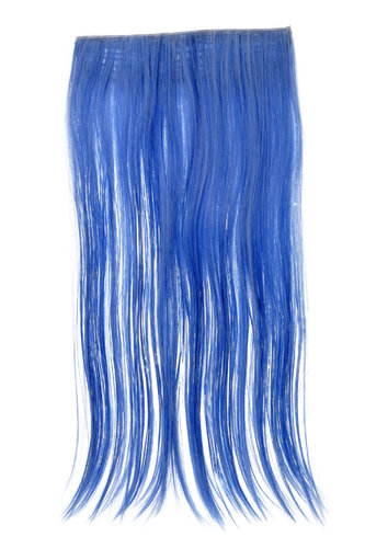 Halfwig 5 Micro Clip-In Extension long straight two bright colours mix dark blue blue white 23"