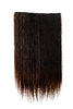 Halfwig 5 Micro Clip-In Extension long straight mahogany brown streaked with blond highlights 23"