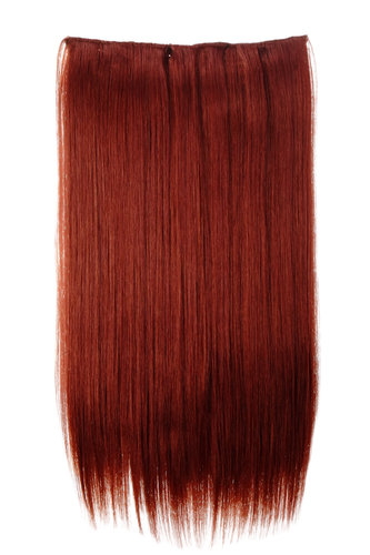 Halfwig 5 Micro Clip-In Extension long straight dark copper red 23"