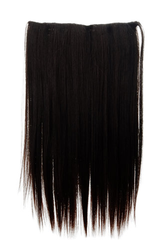 Halfwig 5 Micro Clip-In Extension long straight mahogany brown mix 23"