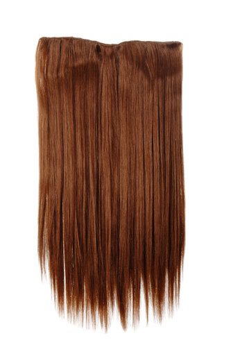 Halfwig 5 Micro Clip-In Extension long straight light copper brown 23"