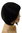 L056-2 Clip-In Hairpiece Toupée Top Hair replacement long parting medium black 3 Clips