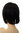 L056-2 Clip-In Hairpiece Toupée Top Hair replacement long parting medium black 3 Clips