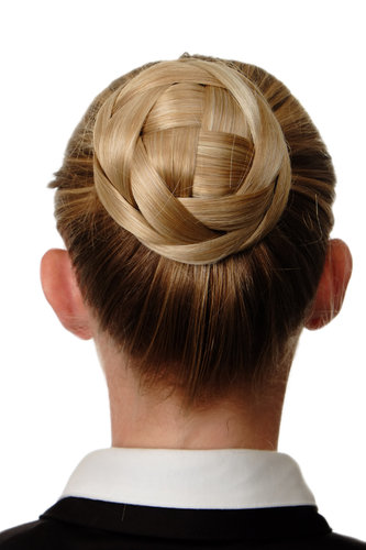 Hairbun Hairpiece knot braided knotted traditional custom Bavaria East Europe blond mix platinum