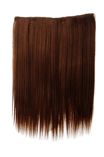 Haarteil Haarverlängerung 5 Clips glatt Braun Kupferbraun L30173-30