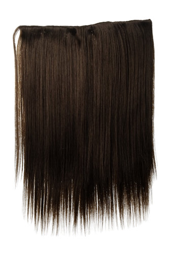 Haarteil Haarverlängerung 5 Clips glatt Braun Aschbraun L30173-8