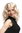 Lady Party Wig Halloween Fancy Dress long very voluminous curly curls middle-parting bright blond