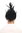 -2625-P103 Man Party Wig Halloween Fancy Dress black Mohawk Punk Rockabilly sideburns