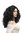 3072-P103 Lady Party Wig Halloween Fancy Dress massive black volume curls middle parting long 22"