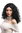 3072-P103 Lady Party Wig Halloween Fancy Dress massive black volume curls middle parting long 22"
