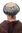 68503-P103/68 Man Party Wig Halloween Fancy Dress tonsure grey Abbott Monk Priest Medivaal