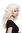Lady Party Wig Halloween Fancy Dress Christmas Angel Angelic White Blond curls curly volume