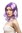 Lady Party Wig Halloween Fancy Dress Cosplay fantasy Fairy wavy middle parting light purple mix
