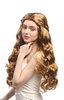 Lady Party Wig fairytale romantic style braided strands hair circlet long Hippie Princess blond mix