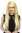 Lady Party Wig Halloween Fantasy Cosplay long straight gold blond braided strands bangs