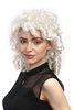 Lady Party Wig Halloween historic Cosplay Baroque Victorian Gothic style curls coils white