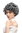 Lady Party Wig Halloween Fancy Dress grey curls full volume Granny old older High Society Dame